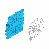 OEM 2009 Saturn Astra Fan Shroud Diagram - 13126384