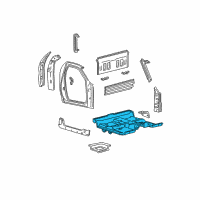 OEM 2002 Ford F-150 Floor Pan Diagram - 1L3Z-1511135-BA