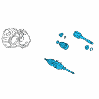 OEM Toyota Sienna Axle Assembly Diagram - 43410-08041