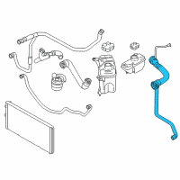 OEM 2017 BMW M4 Upper Radiator Coolant Hose Diagram - 11-53-7-848-501
