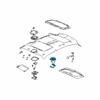 OEM 2006 Chevrolet Malibu Housing Asm-Dome Lamp *Neutral L Diagram - 22724312