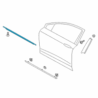 OEM 2014 Lincoln MKZ Belt Molding Diagram - DP5Z-5421452-A