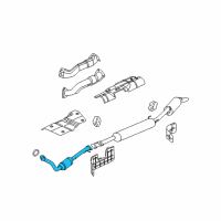 OEM Chevrolet Uplander Converter & Pipe Diagram - 15180206