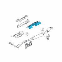 OEM Buick Terraza Shield-Exhaust Muffler Heat Diagram - 10367221