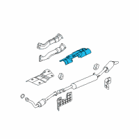 OEM 2007 Buick Rendezvous Shield-Exhaust Muffler Heat Diagram - 10367221