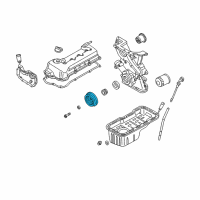 OEM 2000 Nissan Sentra PULLEY-CRANKSHFT Diagram - 12303-5M00J