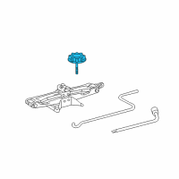 OEM 2011 Lexus RX450h Carrier Assy, Spare Wheel Diagram - 51931-20050