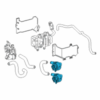 OEM 2014 Honda Accord Water Pump Diagram - 79961-TV1-E01