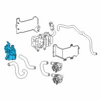 OEM Honda Accord Valve Assembly, Electric Water Diagram - 79715-T3V-A01