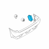 OEM 2002 BMW 540i Parking Distance Control Module Diagram - 66-20-9-129-816