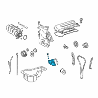 OEM 2001 Chevrolet Prizm Pump, Oil Diagram - 88972778