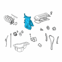 OEM 2001 Chevrolet Prizm Cover, Engine Front Diagram - 94858982