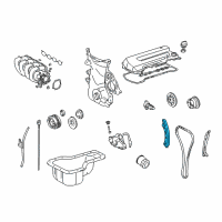 OEM 2004 Pontiac Vibe Shoe, Timing Chain Tensioner Diagram - 88969019