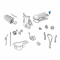 OEM 2005 Pontiac Vibe Cap Asm, Oil Filler Diagram - 19205558