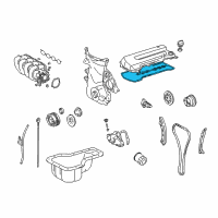 OEM 2003 Pontiac Vibe Valve Cover Gasket Diagram - 94859411