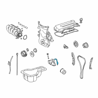 OEM Pontiac Vibe Gasket, Oil Pump Diagram - 94858991