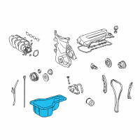 OEM Chevrolet Prizm Pan, Oil Diagram - 94858984