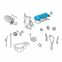 OEM 2001 Chevrolet Prizm Cover, Camshaft Diagram - 94859405