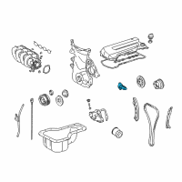 OEM 2003 Pontiac Vibe Tensioner, Timing Chain Diagram - 88969018