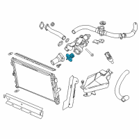 OEM Jeep Patriot THRMOSTAT Diagram - 55111016AE