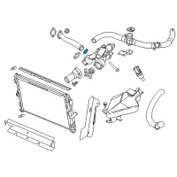 OEM 2020 Dodge Journey O Ring-Water Inlet Tube Diagram - 4884873AA