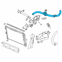 OEM 2012 Dodge Avenger Hose-Radiator Inlet Diagram - 5058997AG