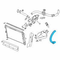 OEM Chrysler 200 Hose-Radiator Outlet Diagram - 5058998AF