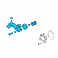 OEM 2015 Chevrolet Cruze Housing Asm-Engine Coolant Thermostat Diagram - 12647027