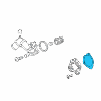 OEM 2015 Chevrolet Cruze Water Pump Assembly Gasket Diagram - 12855142