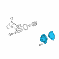 OEM Chevrolet Cruze Water Pump Assembly Diagram - 55488983