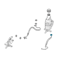 OEM Saturn Astra Seal, Steering Gear Pipe (O Ring) Diagram - 93183994