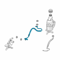 OEM 2008 Saturn Astra Hose Asm, P/S Gear Inlet Diagram - 13122700