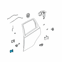 OEM Chevrolet Aveo5 Lower Hinge Diagram - 96541514