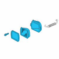 OEM Pontiac Phoenix Headlamp Capsule Diagram - 25949657