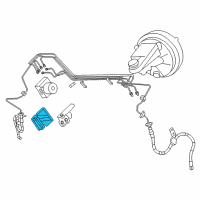OEM 2014 Chrysler 200 Anti-Lock Brake System Module Diagram - 68096052AB