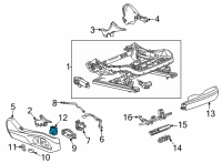 OEM Cadillac CT4 Lumbar Switch Diagram - 84878419