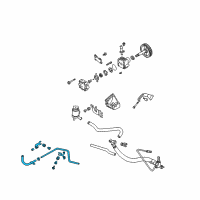 OEM 2000 Nissan Sentra Hose & Tube Assy-Power Steering Diagram - 49721-5M200