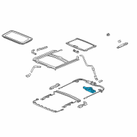 OEM 2010 Honda Civic Motor Assy., Sunroof Diagram - 70450-SNA-A02