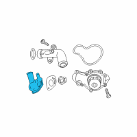 OEM Jeep Liberty Housing-THERMOSTAT Diagram - 53010553AB