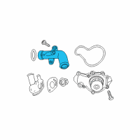 OEM Jeep Liberty Tube-Water Pump Inlet Diagram - 53010517AC