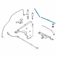 OEM 2013 BMW ActiveHybrid 3 SET OF WIPER BLADES Diagram - 61-61-5-A43-585