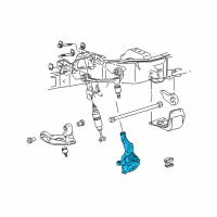 OEM 2003 Ford Explorer Sport Trac Knuckle Diagram - 1L5Z-3105-AA