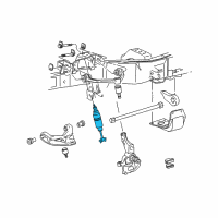 OEM 2003 Ford Explorer Sport Trac Shock Diagram - 3U2Z-18124-B