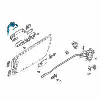 OEM Infiniti Cylinder Set-Door Lock, L Diagram - H0601-AM800