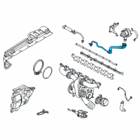 OEM BMW M440i Coolant Hose Diagram - 11528650087