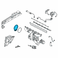 OEM 2018 BMW 340i GT xDrive V-Band Clamp Diagram - 18-32-8-612-537