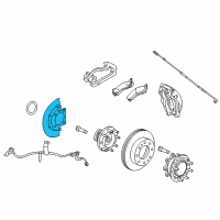 OEM 2013 Chevrolet Silverado 3500 HD Splash Shield Diagram - 22752759