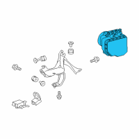 OEM Lexus IS250 ACTUATOR Assembly, Brake Diagram - 44050-53290