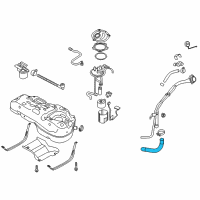 OEM 2015 Hyundai Tucson Hose-Fuel Filler Diagram - 31036-2S500