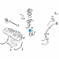 OEM 2014 Hyundai Tucson Fuel Pump Filter Diagram - 31112-1R100